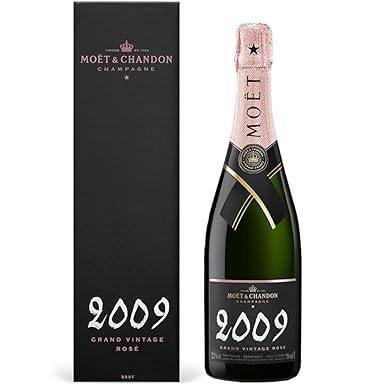 Moët & Chandon Rosé 2009 in Geschenkverpackung extra brut (0,75 L Flaschen)