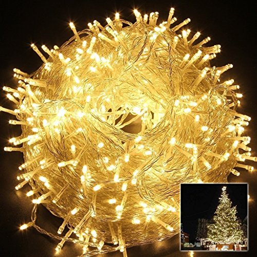 80 LED String Lights,WONFAST 10M LED Battery Power Operated Fairy Twinkle Decorative Light with 2 Modes for Party Wedding Chirstmas Tree Patio Home Garden (Warm White) - Thumbnail 3