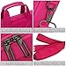 BRINCH 15.6 Inch Oxford Fabric Lightweight Laptop Shoulder Case Messenger Bag for 15-15.6 Inch Laptop/Notebook/MacBook/Chromebook Computers with Shoulder Strap Handle and Pockets (Pink)