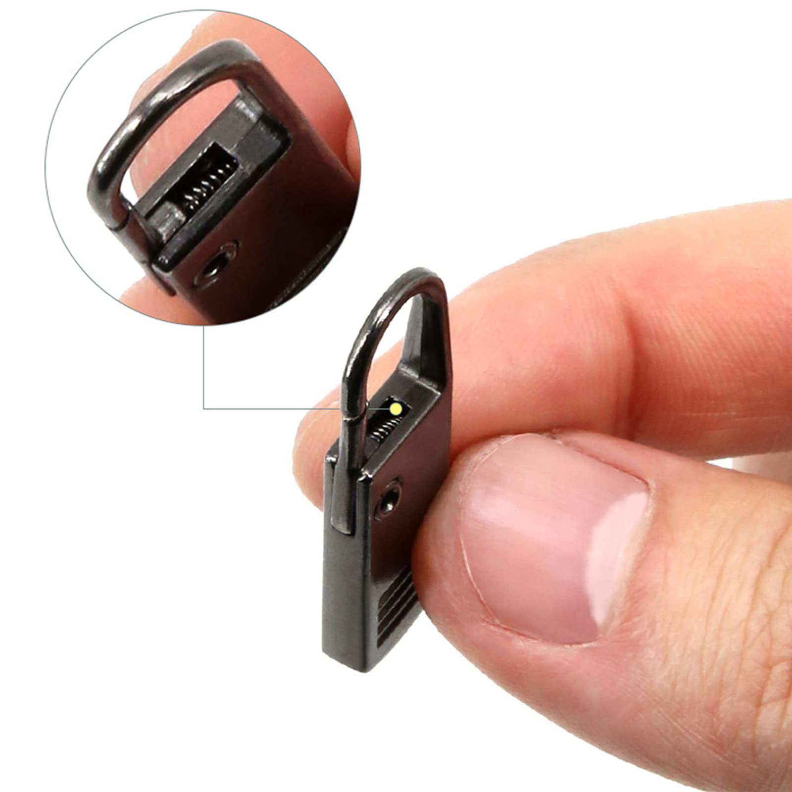 Zipper Pulls, 8PCS Black