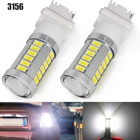 Amazon X Style T25 3156 P27w 5630 33smd 12v車用 ブレーキランプ テールランプ ポジションランプ ウインカーランプ Led電球 高輝度 省エネ 6000k 2個入り ホワイト 車 バイク 車 バイク