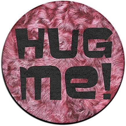 Hug Me Floor Mats Doormat ALFOBANA DU&amp;LU Personalized Mats Romantic Circular Shaped High-grade Custom Floor Mats Living Room Bedroom Indoor with Anti-slip Backing 6060