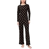 Cozyland by Morgan Lane Women's Ellie Pajama Set in Lazy Leopards