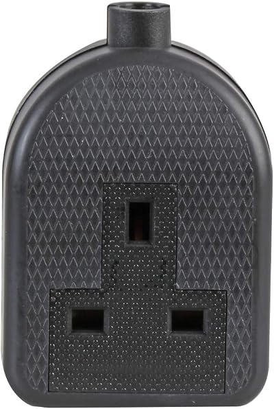 Pro Elec 0138-BK 1-Gang Rubber Trailing Socket 13A 250V Black