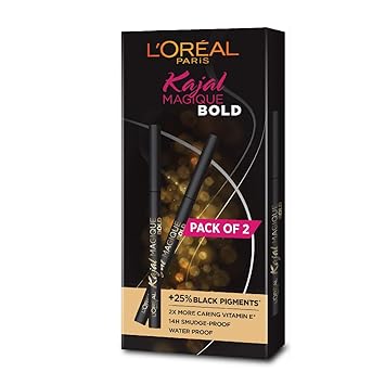 L'Oreal Paris Kajal Magique Bold, Black, 7 g