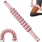 KINTEGOOD Muscle Roller Stick, 10 Rollers, 180-Degree Bendable Design, Fascia Massage Tool for Legs and Back Recovery