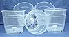 4.5 Inch Round Clear Plastic Orchid Pot-5 Pack