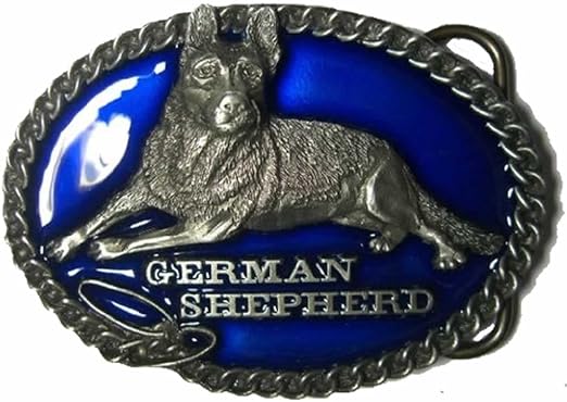 german shepherd belt buckle