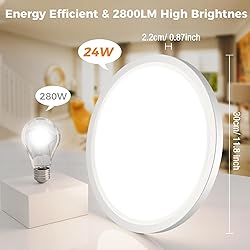 6Pack LED Flush Mount Ceiling Light, 280W