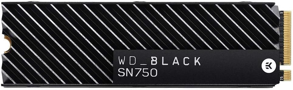 WD Black SN750 500GB M.2 NVMe SSD PCIe Gen3 Gaming SSD Heatsink