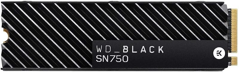 WD Black SN750 500GB M.2 NVMe SSD PCIe Gen3 Gaming SSD Heatsink