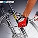 KEARZ MINI BIKE AIR PUMP – Schrader & Presta Valve Compatible, 260 PSI High Pressure, For Road & Mountain Bicycle, Lightweight & Durable Aluminum, Frame Mounted, For Shocks, Glue-less Tire Patches