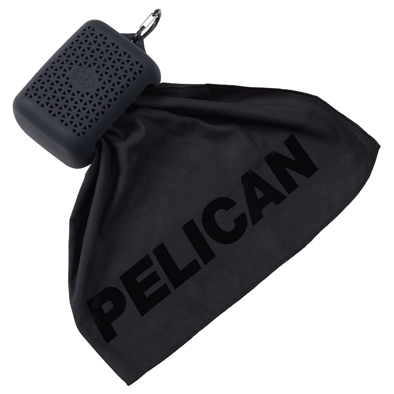 Photo 1 of Pelican Outdoor - Multi-Use Towel with Carry Case - Ultra Absorbent Microfiber - Stealth Black