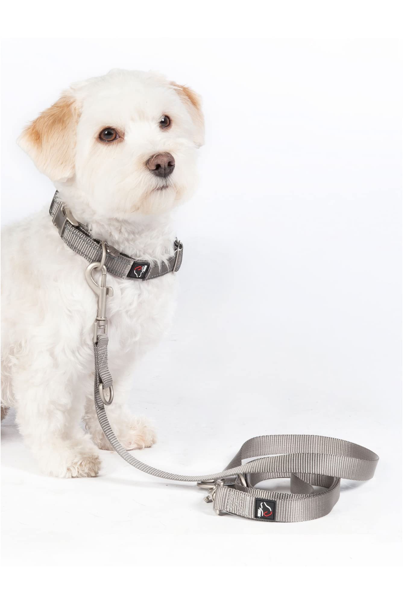 HKM Anam Cara Dogs trainings leash nylon Taupe L