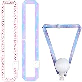 kavuipop K-pop Adjustable Lightstick Lanyard， Lightstick Holder Strap, Crossbody Strap，Shoulder Lanyard-Compatible with Most Light Sticks 2 pcs (White &amp; Purple)