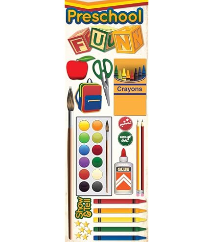 Reminisce Making The Grade 3D Preschool Sticker – Säurefrei, Selbstklebend, Für Scrapbooking & Bastelprojekte