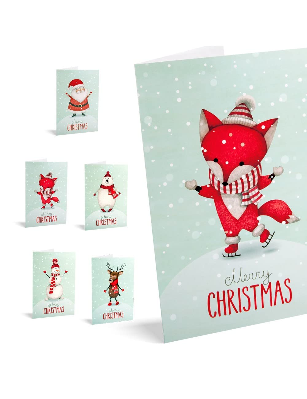 UNICEF - Pack of 10 Christmas Cards,Winter Animals