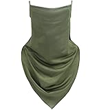 Men Women Face Scarf Bandana Ear Loops Face Balaclava Neck Gaiters for Dust Mask