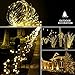 OMorc Solar String Lights,100 LEDs Fairy String Lights,8 Modes,33ft,Copper Wire Lights for Homes, Outdoors, Gardens, Christmas Party Warm White