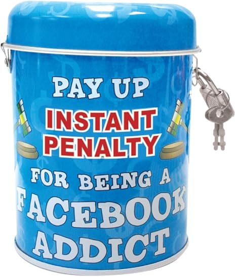 Amazon Co Jp コインバンク面白い インスタントペナルティfor Being A Facebook Addict メタルコインmoney Bank With Lock And Key 3 X 4 ホーム キッチン