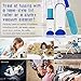 Pet Hair Remover, Pet Hair & Lint Remover, FlatLED Fur Remover Fur Cleaning Tool Travel Size with Self Cleaning Base Double-Sided Brush For Furniture, Clothes, Couch, Carpet, Car Seat and Deshedding