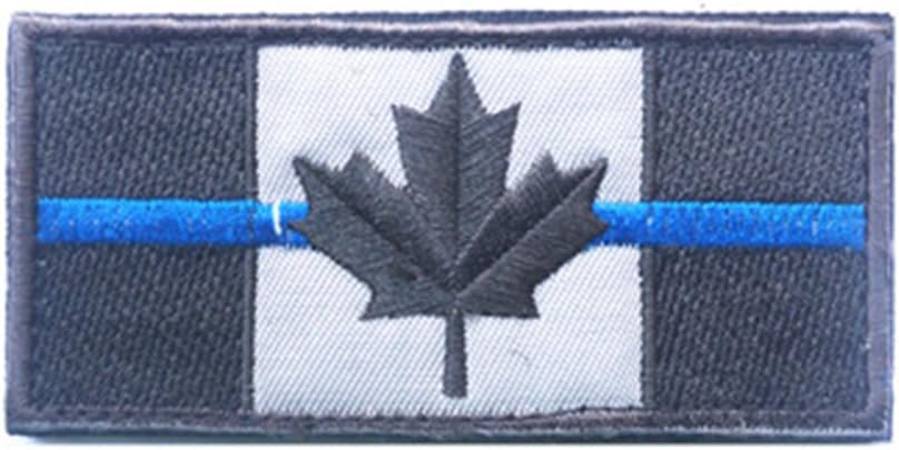 Toonol Embroidered Canada Flag Patch Army Hook & Loop Fasten Patch Tactical Military Patches National Emblem Canadian Maple Leaf Flag