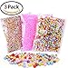 Homder 3 Pack Colorful Styrofoam Foam Balls,0.08-0.32 Inch,Fits for DIY Wedding & Party Decoration