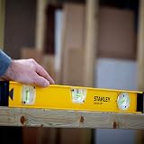 STANLEY I-Beam Spirit Level 600mm 3 Vials Rotating Vial Builders Tool 1-42-920 view 2