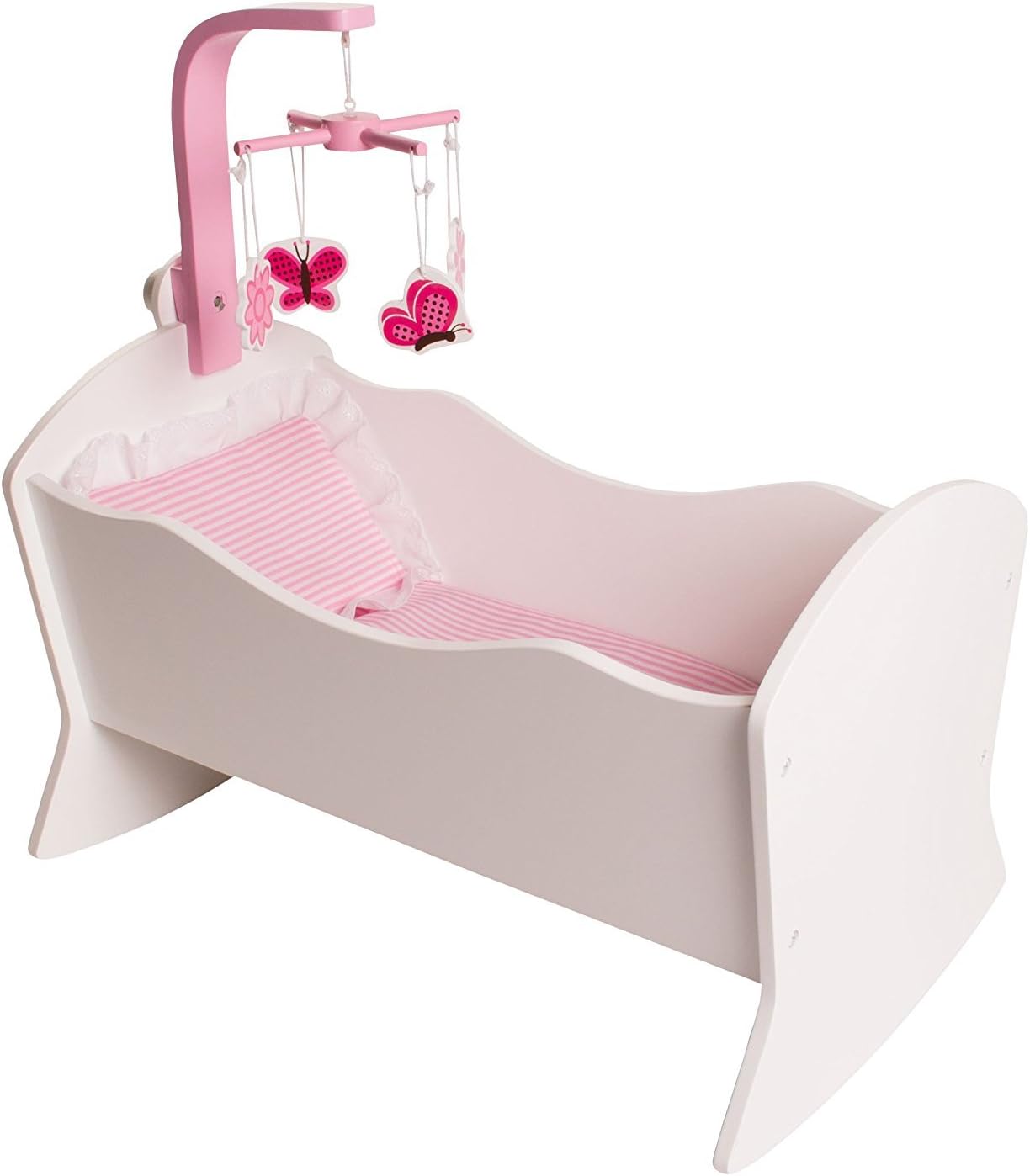 Playtime by Eimmie Cradle Set - Doll Accessories - Bedroom Set for 18 Inch Dolls