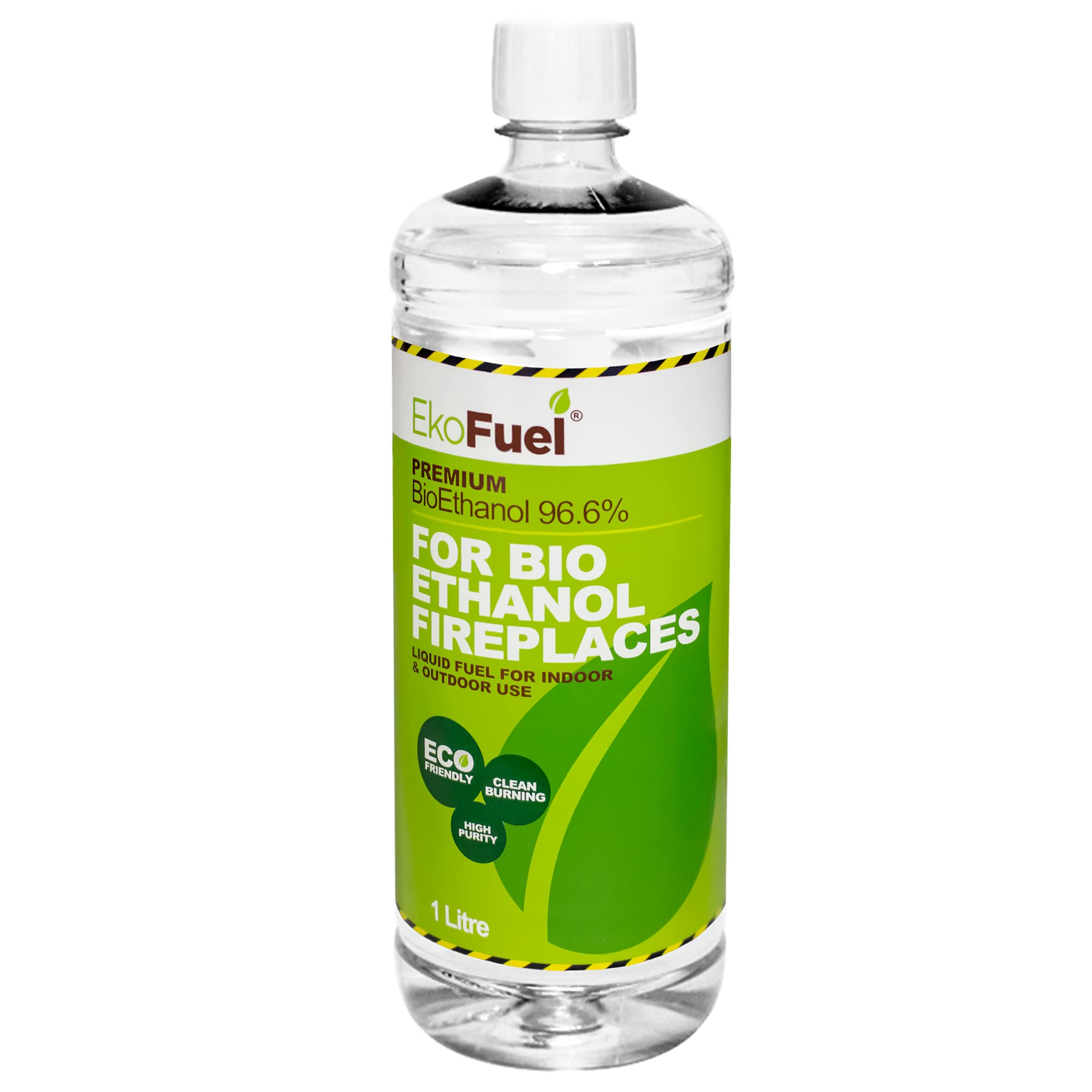 EKOFUEL (1 Litre) Premium Bioethanol Fuel – Bio Ethanol Liquid Fuel for Fires Pits, Fireplace | High Purity Clean Burning Bio Ethanol Fuel | Indoor & Outdoor Ethanol Fuel | Bioethanol Fuel Liquid