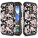 Townshop Galaxy S5 Active Case, Hard Impact Dual Layer Shockproof Bumper Case for Samsung Galaxy S5 Active G870A - Pink Rose