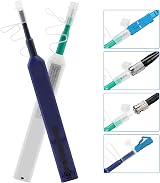 QOTSTEOS 2pc Fiber Optic Cleaner Pen LC MU 1.25mm SC ST 2.5mm Over 800 Cleans view 2