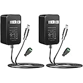 24V 2A Power Supply 2 Pack, UL Listed 24 Volt LED Power Supply Adapter, 100-240V AC to 24V DC Converter Adapter with 5.5mm x 2.1mm DC Plug for LED Strips CCTV Camera
