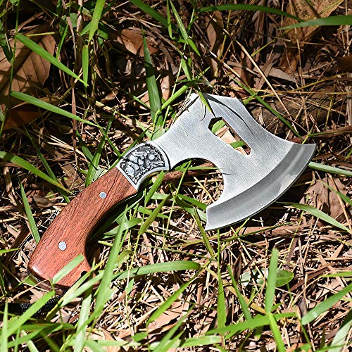 NedFoss Hatchet with Sheath, 9 inch Full Tang Small Axes and Hatchets