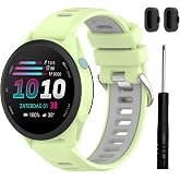 TopPerfekt 20mm Watch Band Compatible with Garmin Forerunner 170 | 20mm Quick Wristband Strap for Forerunner 170 Music/Forerunner 70/165 and V&iacute;voactive 6/5/3 Silicone Replacement for Women Men