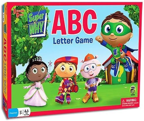 Super Why ABC Letter Game - Comes with Bonus Pop Toob!
