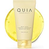 QUIA Turmeric + Kojic Acid Overnight Wrapping Mask – Hydration Mask for Glowing Skin – Evens Tone, Soothes Redness and Improves Skin Texture – Korean Skincare 75ML
