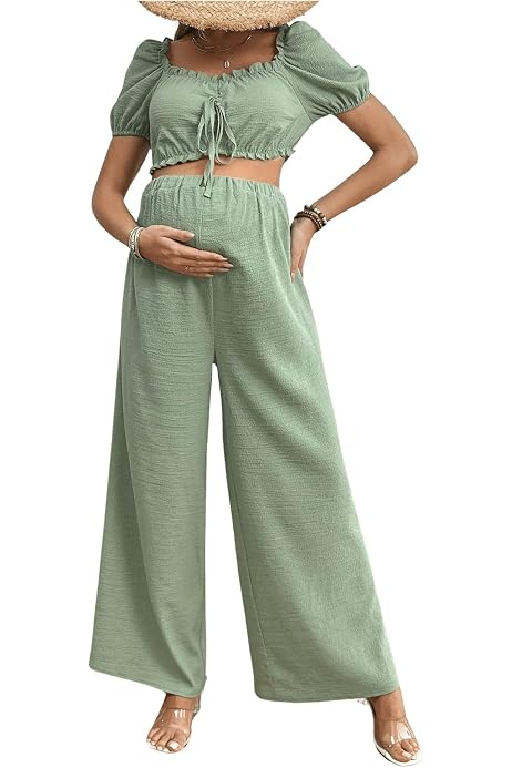 thumbnail image 2 of MakeMeChic Women's 2 Piece Outfits Ribbed Knit Long Sleeve 2 of 12