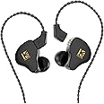 YINYOO KBEAR KS1 in Ear Monitor Bass Earbuds Wired Earbuds,Clear Sound Stereo Headphones, Vocals Forwards High Resolution Noise Canceling Earphones, Dual Magnectic Circuit Dynamic Detachable Cable