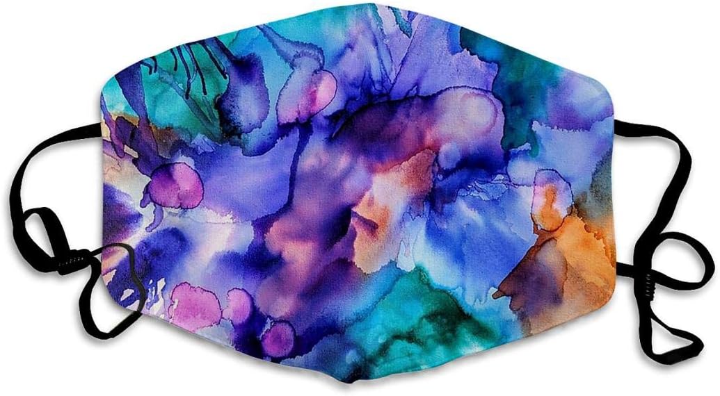 CGFJEIN Cool Art Painting Face Mask for Mouth Mask Anti-Dust On White Background Display Sun-Proof Fashion Bandana Headwear