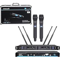 プロ仕様UHFワイヤレスマイクシステム Wireless Microphone プロ仕様UHFワイヤレスマイクシステム Wireless Microphone