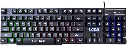 Marvo Touch Wisdom tatiera Gaming K632 with Backlight: Amazon.co.uk ...