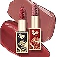 Catkin Moist Lipstick Hydrating High Impact Color Infused with Vitamin E and Avocado Oil Smooth Soft Texture Long Lasting Glow + Matte Finish 2pcs Set 01