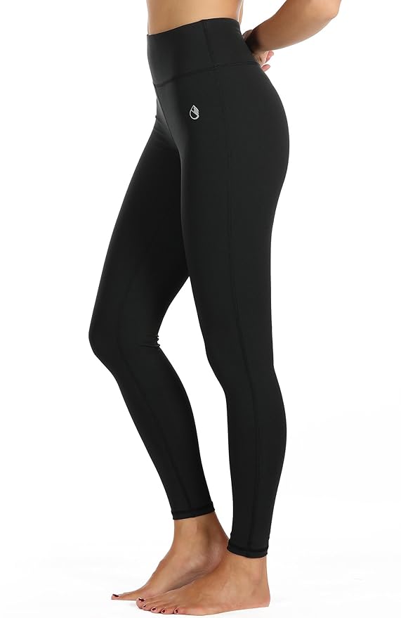 icyzone Damen Leggings Lang Sport Yoga Hose - Hohe Taille Training Tights Gym Pants Laufhose