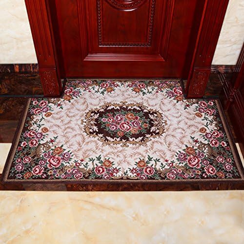 NRQU Door mat,Gate pad,Rug,European-style floor mats,Doormat,Foot pad,[hall],Living room,Kitchen,Bedroom,The door,Home non-slip carpet-R 120x120cm(47x47inch)