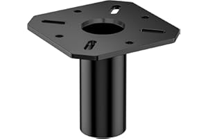 Metal 35mm Speaker Pole Adapter for DJ/PA Speaker Pole Mount - 4.13" x 4.13" Speaker Mount Adapter with Screws for Easy to In