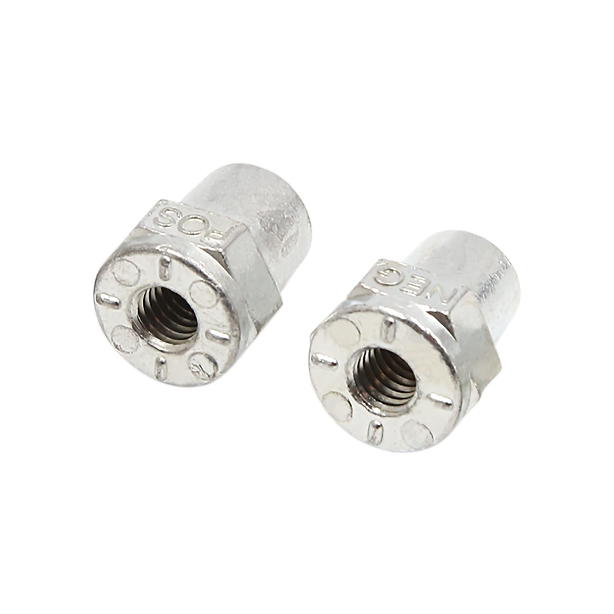 sourcing map 1 Pair 3/8 Female Thread Zinc Alloy Positive Negative Battery Post Terminal Adapters for M10 bolt