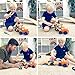 Tiny Land Car for Boy 2+ Years Old Toddler Tool Set- 55 Pcs STEM Toy Wooden Building Set with Screwdriver and Wrench - Rescue Trailer Plus Fire Truck, Police Car & Ambulance