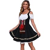 Populus Oktoberfest Dirndl Dress Costume for Women German Traditional Bavarian Outfits