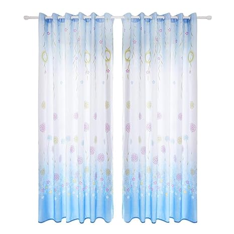 Buy Housesczar Dandelion Print Semi Blackout Curtains Living